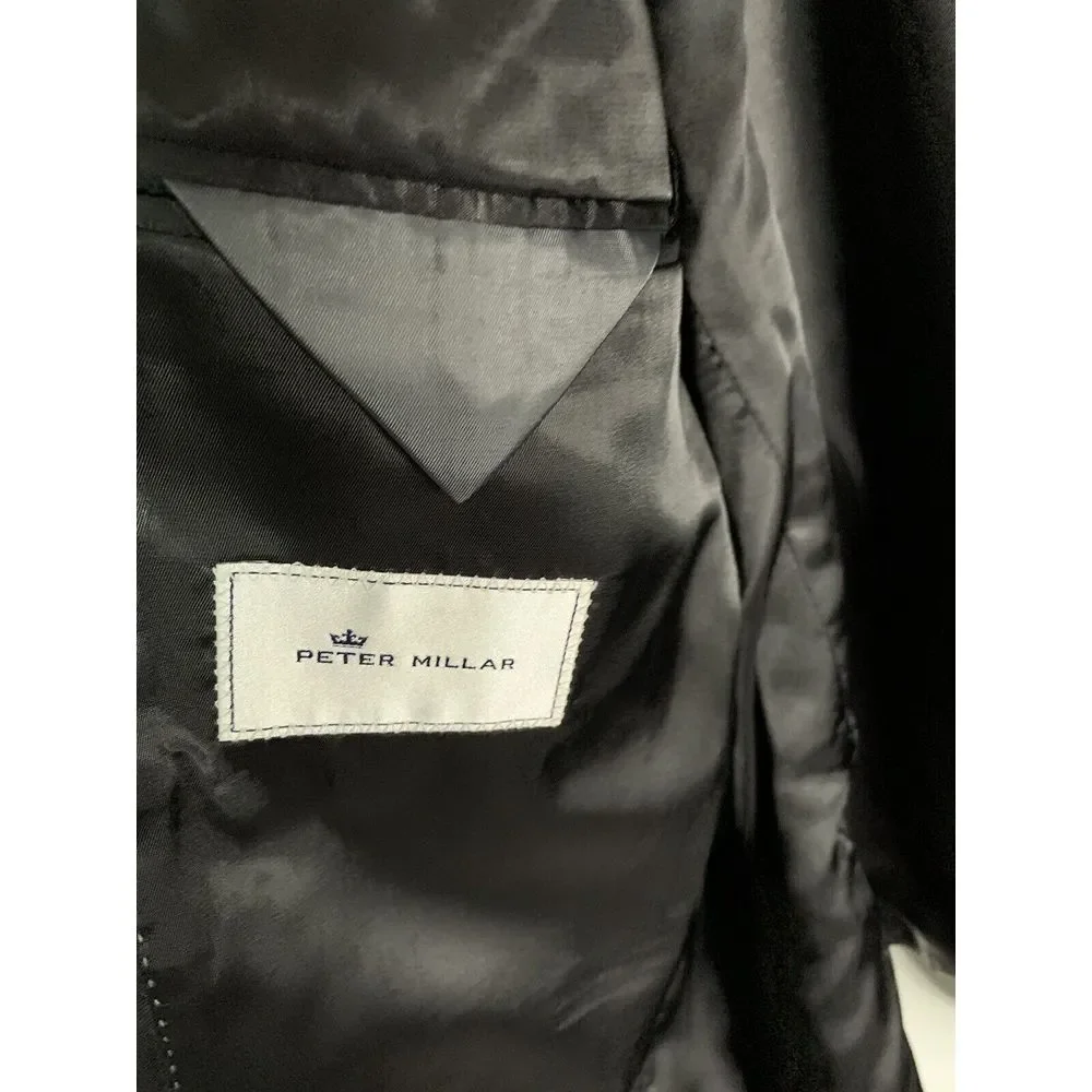 Peter Millar Mens Blazer Sport‎ Coat 2 Button Jacket Wool Size 46R Casual